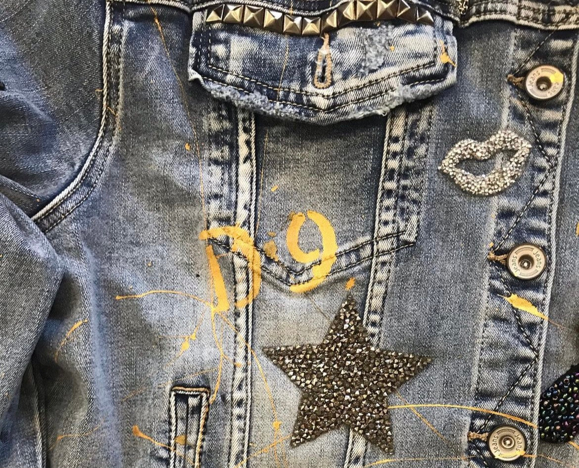Custom Felicity Jacket (Handpainted or Handpainted With Patches)