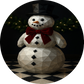 Snowman Charger Plate