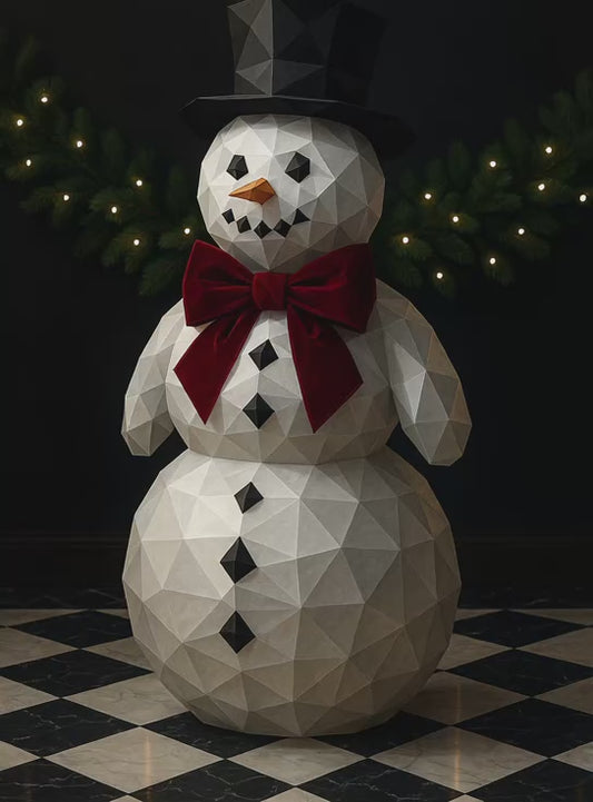 Snowman Charger Plate