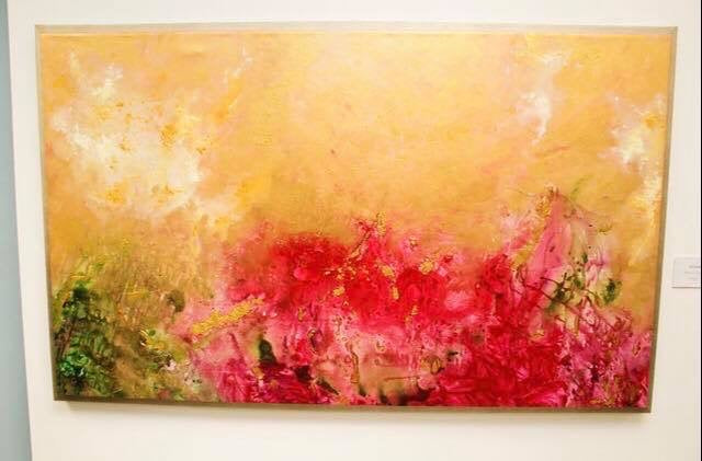 Abstract Painting Bougainvillea