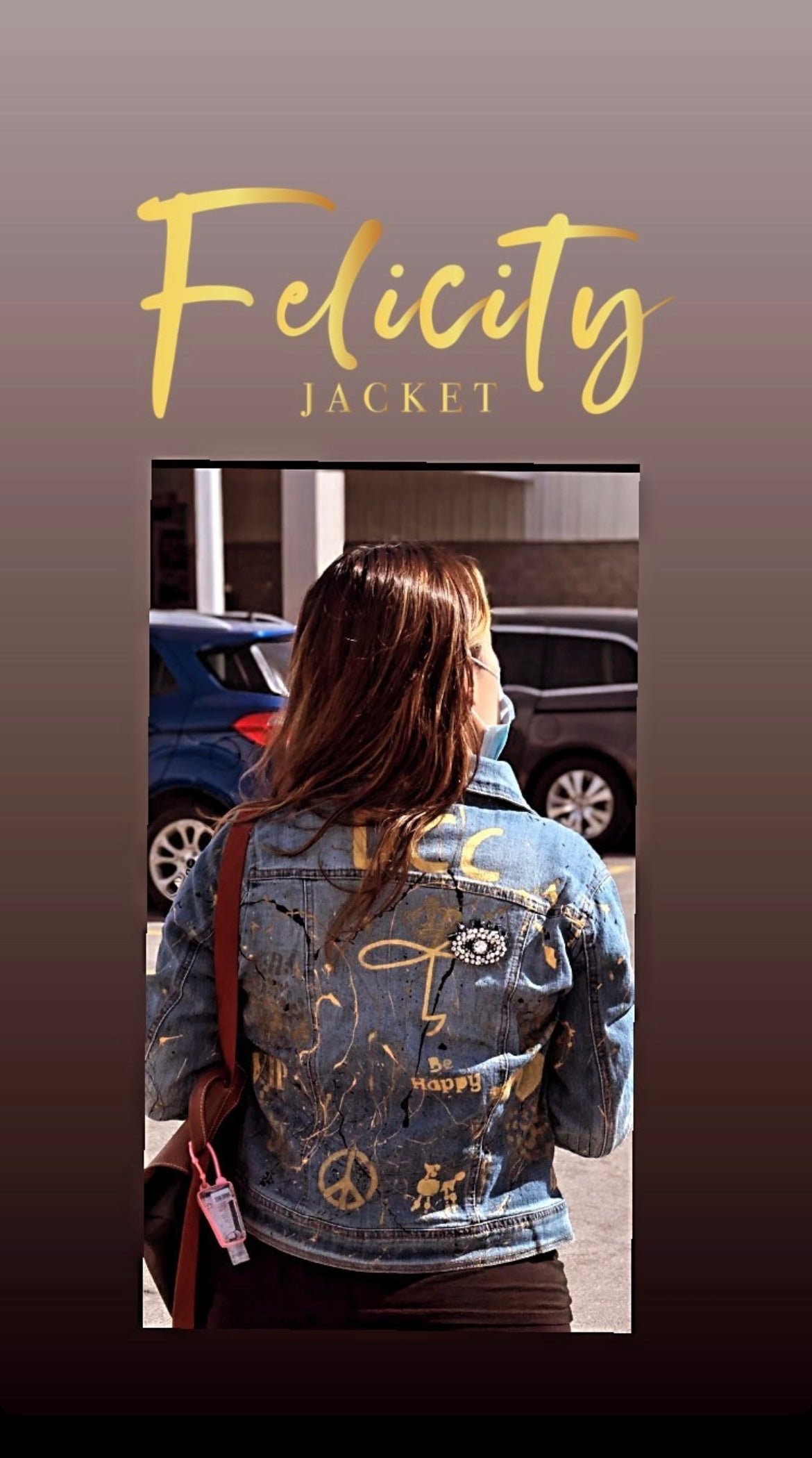 Custom Felicity Jacket (Handpainted or Handpainted With Patches)